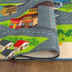 KC CUBS Road Play Map City Car Vehicle Traffic Educational Learning & Fun Game Area Non Slip Boy & Girl Kids Rug Carpet for Children Bedroom, Toddler Classroom & Baby Playroom Mat, Playtime Activity
